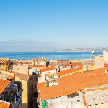 Appartement Terrasse Vue Mer&quartier Historique Vieux Port Marseille